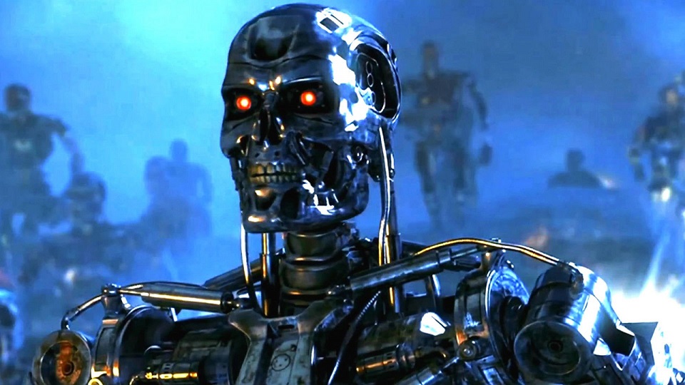 El robot esqueleto de Terminator 2, representando a Skynet en este artículo sobre OpenAI